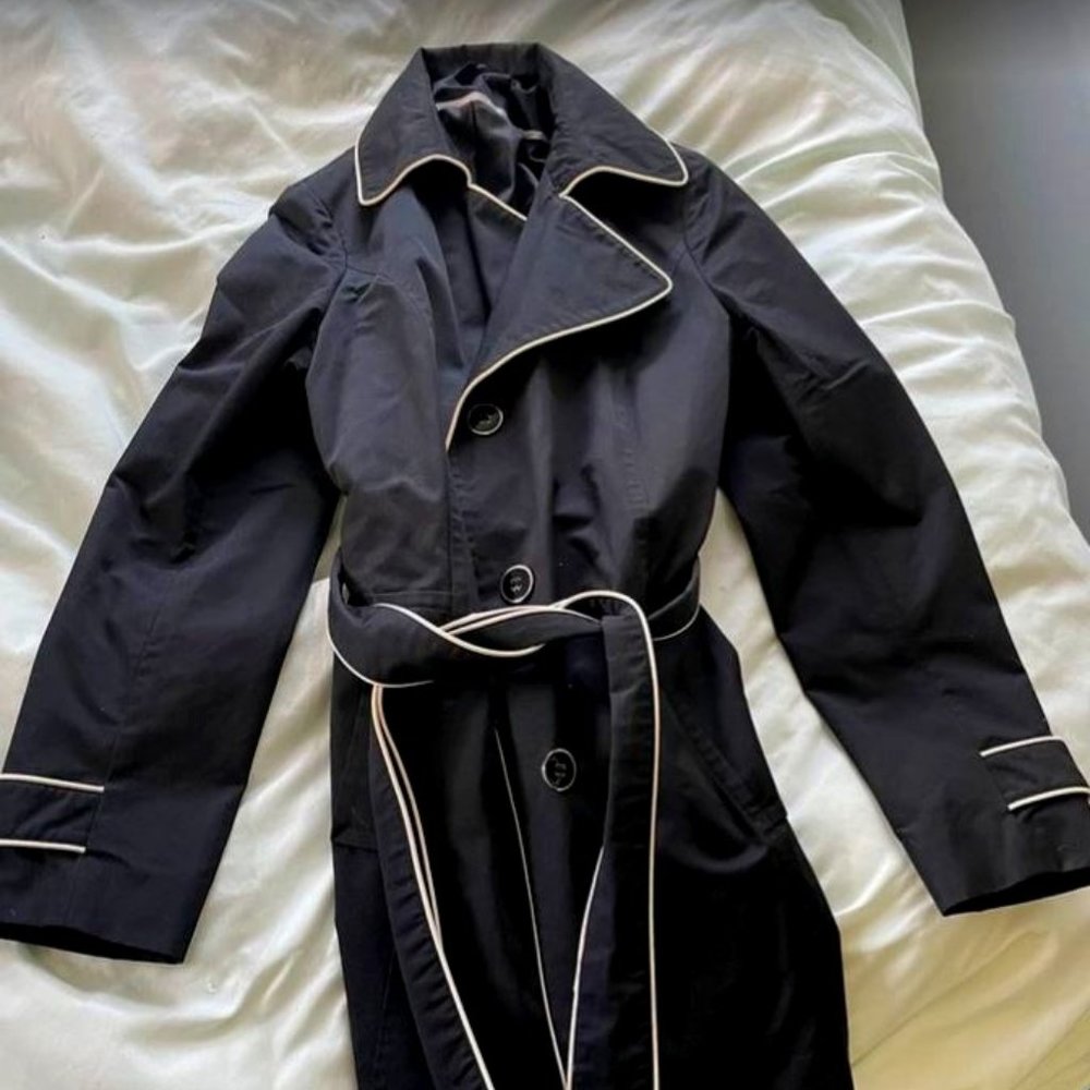 Tommy Hillfiger Black Trench coat